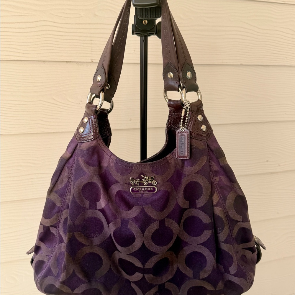 Coach Purple Madison Hobo Bag